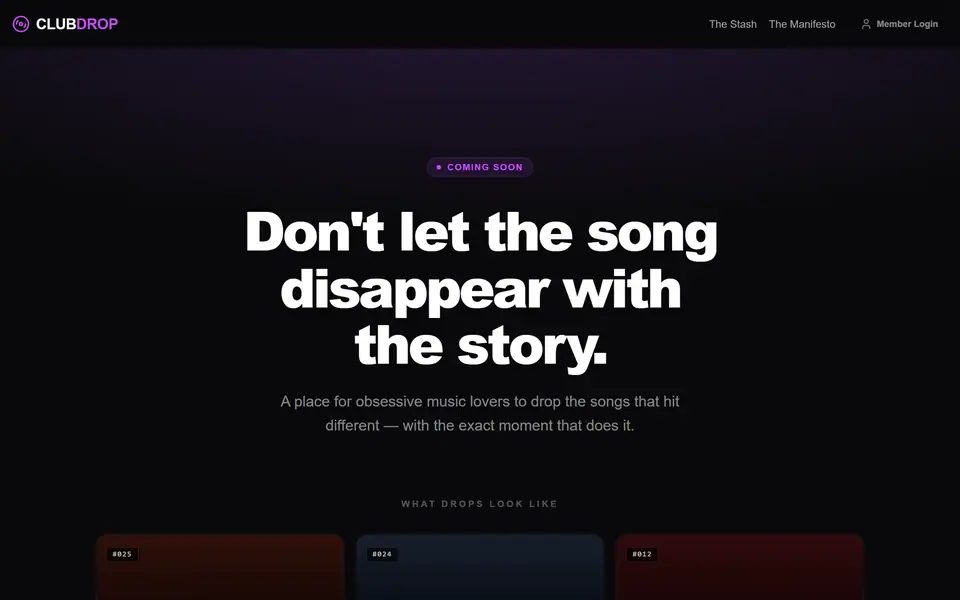 Music Drop System