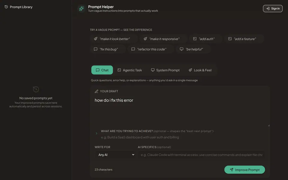 Prompt Helper